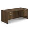 Officesource 29.50'' H, Modern Walnut, 71.00'' W X DBLHDPL105MW - alternate 2